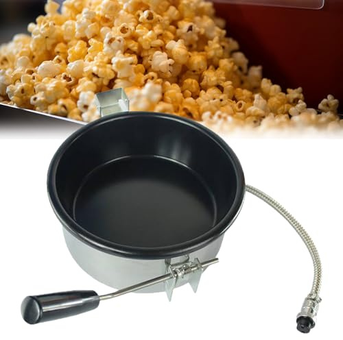 Popcorn Topf Ersatz für Heißluft Popcornmaschine, 230g Antihaft-Popcorntopf mit Ringheizelement, Leicht zu reinigende Anti-Scorch-Pfanne für elektrische Popcornmaschinen (3 holes-15mm)