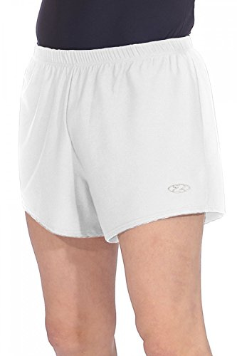 The Zone Boys'/Men's Gymnastics Shorts 32 - Age 11/12 White