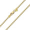Amberta 925 Sterlingsilber Vergoldet 18K Damen-Halskette - Kugelkette - 2 mm Breite - Verschiedene Längen: 40 45 50 55 60 70 cm (45cm)