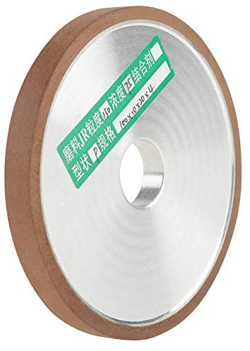 Mola Diamantata di Affilatura 100 x 20 x 10 mm, Ruota di Macinatura in Diamante e Resina, Diametro Esterno 100 mm, Foro 20 mm