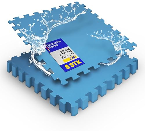 Bestlivings Pool-Bodenschutzmatte, Unterlegmatte zum Schutz ihres Pools, 16 Stück (50x50x0,4 cm) - 4m² - Robustes Stecksystem beliebig erweiterbar