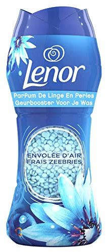Lenor Parfum De Linge En Perles, Envolée d'Air Frais, 16 Lavages (224g), Pour Un Vent De Fraîcheur Et De Propreté Lavage Après Lavage, Fraîcheur Non-stop jusqu'à 12 Semaines de Stockage