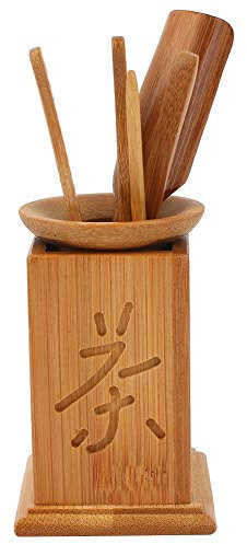 Glomora Services à Thé,Service à Thé Chinois Gongfu Six Pièces Avec à Thé Chinois Traditionnel Ensemble D'outils De Service a The En Aiguille à Thé, Cuillère, Pince Et Seau