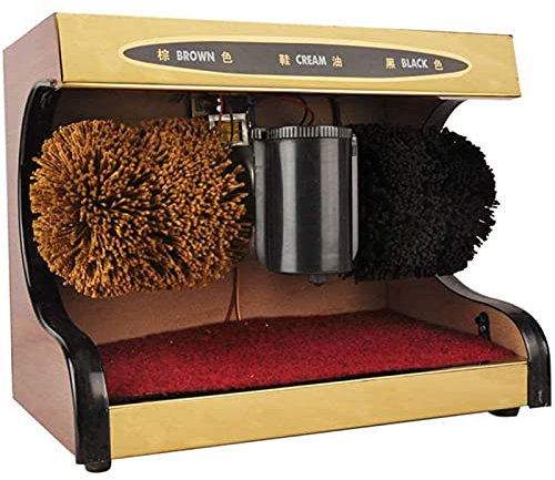 Miuxe Lucidascarpe a Induzione Automatica, Pulisciscarpe Elettrico, Piccola Macchina per Lucidascarpe in Metallo per La Lucidatura della Rimozione della Polvere Pulizia delle Scarpe in Pelle Kit