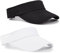 MQLSAERI 2 Stück Visor Cap Damen Golf Cap Damen Tennis Cap Herren Kappe Damen Sonnenschild Damen Basecap Damen - Schwarz/Weiß