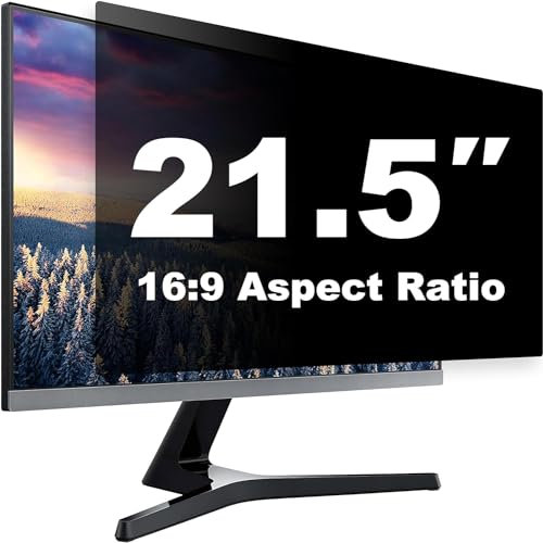 salipt Filtro privacy per computer da 21,5 per display widescreen 16:9, filtro privacy schermo, anti spia e antiriflesso, protezione della luce blu (larghezza x altezza: 475 mm x 267 mm)