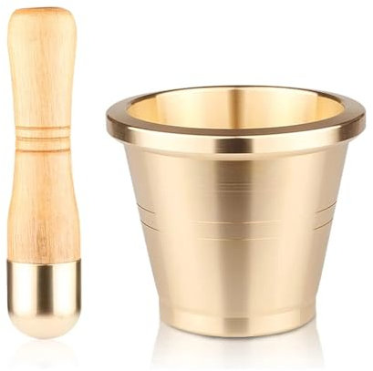 Set mortaio e pestello Smerigliatrice in rame Macinino sale e pepe con regali Noce moscata Tritacarne Cilindro cannella (Size : 118x96x75mm)