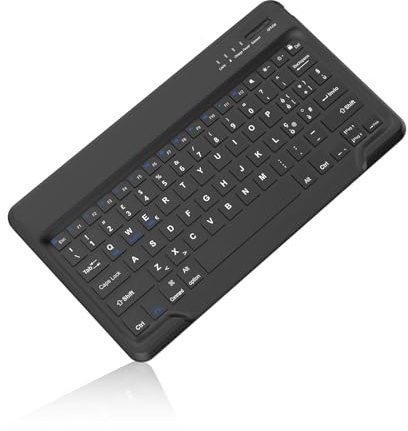 WINCHKING Bluetooth Tastiera, Wireless Tastiera per Tablet, Ultrasottile Keyboard sottile e leggera per iPad, Android Samsung Galaxy Tab, Lenovo Teblet, Xiaomi Redmi Pad, Honor Pad, Nero