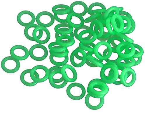 Happyyami 100 Piezas Círculo Luminoso De Clavo De Tierra Anillos Accesorios para Acampar Tienda Emergente Inflable Solar Piscina Pabellón Carpa Recargable Kiosko Polos El Plastico Green