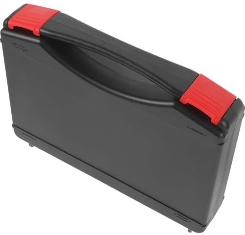 HONMEET Valigetta Trapano in Plastico Nero Resistente Agli Urti alle Cadute, Scatola Porta Attrezzi Portatile per Deposito e Trasporto Attrezzi in Casa e Auto