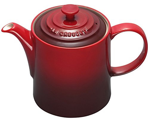 Le Creuset Stoneware Grand Teapot, 1.3 Litres, Serves 4 Cups, Cherry, 91011013060000