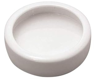 VILLCASE Cuenco De Comida Antiescape para Reptiles 3.74 Pulgadas Plato Redondo Cerámico Alimentador Multiusos para Camarones Peces Pequeños Lagartos Y Arañas