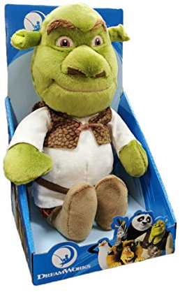 dreamworks Shrek - Plüsch 25 cm mit Blister - Superweiche Qualität - 760019460/61 (Shrek)