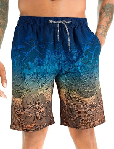 APTRO Badbyxor för män fritid korta snabbtorkande badshorts med innerbyxor