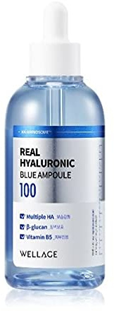 [WELLAGE] Real hyaluronic blå ampoule 100 100 ml – hög fuktabsorption, hyaluronisk syra, ansiktsserum, K-skönhet