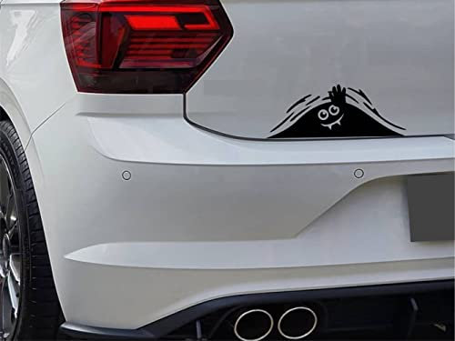 KLEBEKÖNIG Auto Aufkleber Funny Peeking Monster Cartoon Autoaufkleber Sticker Lustig