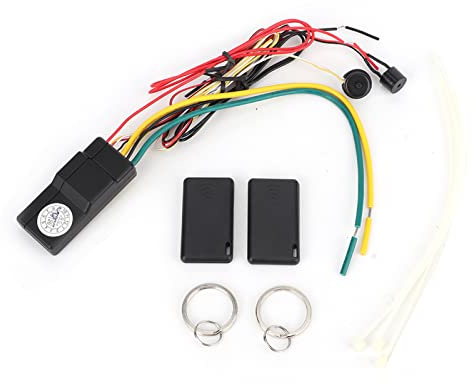 Car Immobilizer System, Universal Mini Auto 2.4GH Wireless Car Engine Lock, Keyless Entry Intelligent Alarm for Anti Theft Anti hijacking Device for 12V Vehicles