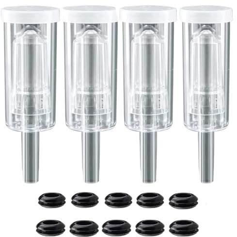 3 Piece Airlock 4 Pack with Grommets for Brewing Wine Making Kimchi Airlocks for Fermenting Carboy Mason Jar Wine Bucket