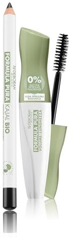 Deborah Milano - Set Makeup Matita Kajal Occhi BIO Formula Pura, Deep Black n.1 e Mascara Formula Pura Volume e Lunghezza, Volumizzante e Allungante, Nero,12 ml