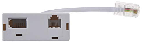 Sefdrert Adaptateur telephonique d'un Prise RJ45 vers Deux Prises RJ11 et BT