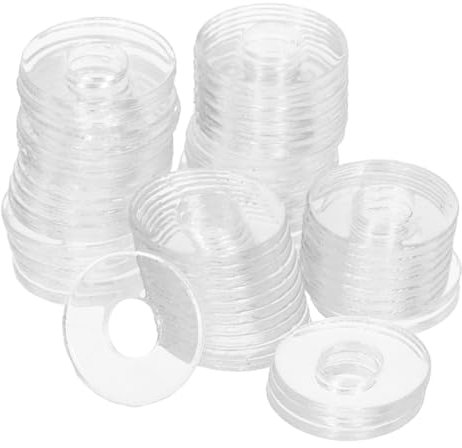 OKUMEYR 500 Piezas * 10 * 1 Mm Arandelas Redondas de Vinilo Juntas de Sellado Planas Junta de Tornillo de Repuesto para Sellado a Prueba de Fugas de Grifo