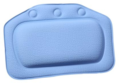 Veemoon Almohada De Bañera De PVC con Ventosas Almohada De SPA De Superficie De Arpillera Cojín De Baño para Relajación Bañera y Ducha