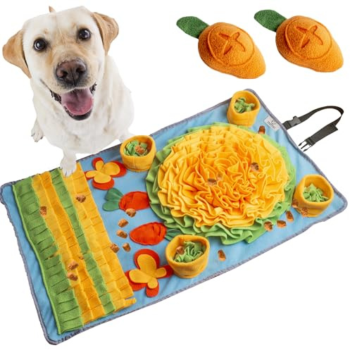 Grand tapis de fouille chien antidérapant avec fixation - 2 Jouets inclus