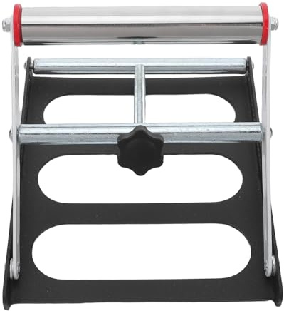BAZEITFLOW Soporte Ajustable para Máquina de Corte de Acero Engrosado Soporte de Rodillos Resistente de 1,5 a 5,5 Pulgadas para Taller y Garaje para Materiales Metálicos y Corte Preciso
