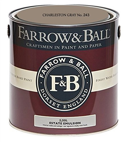 Farrow & Ball Estate Emulsion Farbe 2.5 Liter Charleston Gray 243 Matt