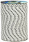 Corderie Italiane 006006015 Treccia mare corda multiuso giardino e fai da te, stabilizzato ai raggi U.V. resistente a intemperie e agenti atmosferici, 5 mm, 100 mt, colore bianco con spia blu