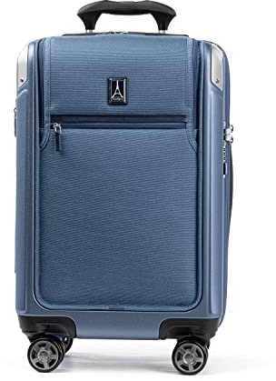 Travelpro Platinum Elite TSA Lock Hard Shell Case with Swivel Wheels, Polycarbonate Suitcase, darkblue, Carry-on with Laptop Pocket 21-Inch, Platinum Elite Hard Case with Swivel Wheels, TSA Lock, Hard