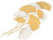 soudesileim 3D Wanddeko Metall Gingko, 55x110cm Wohnzimmer Dekoration, Wandbilder Modern, Wandsticker Ginkgo Blätter, Wand Deko für Wohnzimmer Schlafzimmer Küche