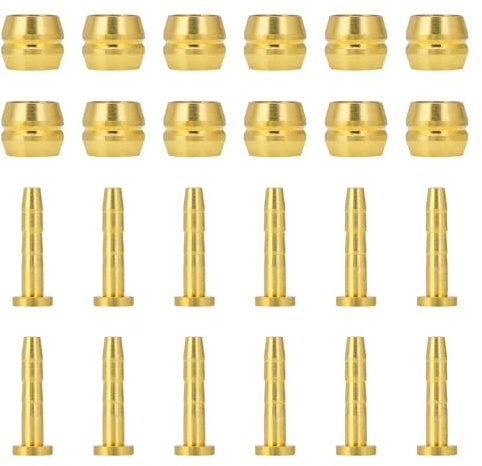 YMWALK Hydraulische Scheibenbremsleitung Olive Set, Fahrradschlauch Oliveneinsatz für BH90 BH59 Mountainbike, Ersatzteile Oliven- und Steckereinsatz-Set, 12 Stück Ölnadel Hülse für Fahrräder (BH59)