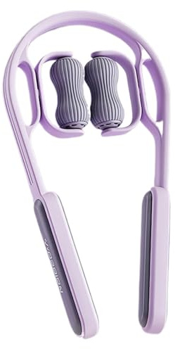 Neck Roller, Manual Cervical Massager Roller, Shoulder Relaxer, Trigger Point Ball, Pressure Massage Tool, Ergonomic Design, Ideal for Work, Business, Office & Picnic Use