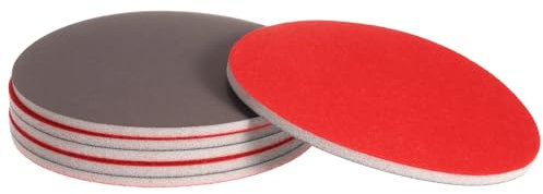 sourcing map 6pcs 3000 Grit Sanding Sponge 6 Inch Hook and Loop Sponge Sanding Disc Wet/Dry for Car Wood Drywall Metal