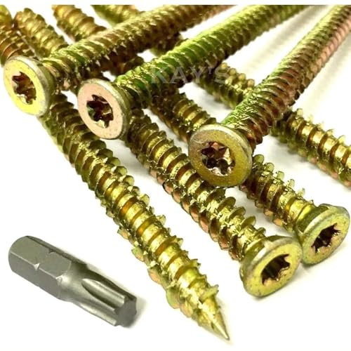 16pcs MASONRY CONCRETE BRICK SCREWS UPVC WOOD WINDOW DOOR FRAME FIXING 7.5x60mm