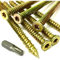 16pcs MASONRY CONCRETE BRICK SCREWS UPVC WOOD WINDOW DOOR FRAME FIXING 7.5x60mm