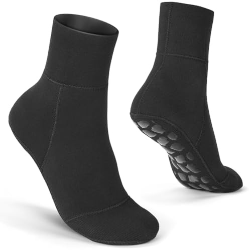 HOTUT Neoprenstrumpor, mycket elastiska dykskor, halkfria neoprenstrumpor, halkfria termiska för dykning, snorkling, surfing, segel för män och kvinnor