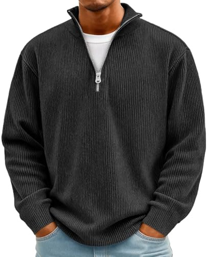 Sweat Noir Fourrure Travail Sherpa Laine Veste Hiver Homme Chaude Zippé Hoodies Chaud Polaires Running Thermique Hiver avec Fourré Fluffy Pull Plaid L
