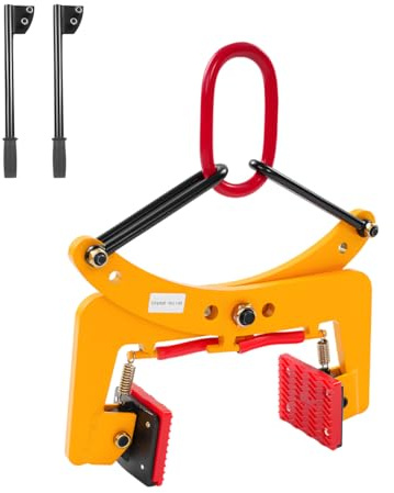 Pinza di fissaggio per bordi, 280 kg/325 kg/500 kg, morsetto per pietra regolabile, pinza di sollevamento a mano e asta per pavimentazione, per sollevamento e trasporto (325 kg)