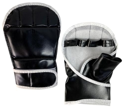 Handskar Grappling Sparring, boxkamphandskar | Halvfingerhandskar med öppen handflata för Thai | justerbara boxningssäck handskar för att bekämpa boxningssäck träning