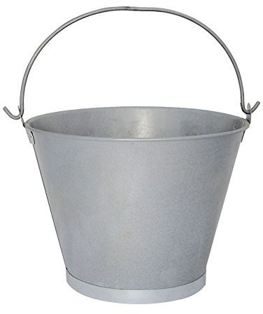 Imex El Zorro 10213 - Cubo Galvanizado Cónico 10 Asa Argolla Ø 25x19 cms.-6 L.