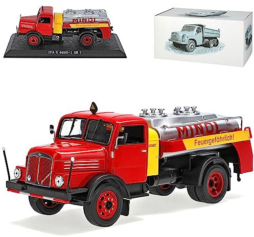 IFA S 4000 1 SW 7 Tanker Minol Rot DDR LKW 1/43 Atlas Modell Auto