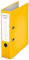 Leitz Centra 230133 Standard-Ordner (grauappe RC, mit PP-Folie kaschiert, A4, 8 cm Rückenbreite, Chromos) gelb
