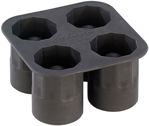 infactory Eisformen: Silikon-Eisglasform für 4 EIS-Gläser (Schnapsgläser, Eiswürfel-Schnapsglas, Schokolade)