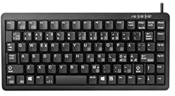CHERRY Compact Keyboard G84-4100, pan-nordisk layout, QWERTY-tangentbord, trådbundet tangentbord, kompakt design, ML-mekanik, svart