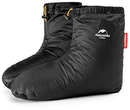 Naturehike Imperméable Duvet d'oie Chaussures Neige Botte Chaussettes Duvet et en Plein Air Hiver Gant Thermique Hommes Femmes pour Ski Snowboard Vélo(Chaussettes Duvet,S)