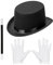 W WIDMANN MILANO Party Fashion 00130 - Verkleidungsset für Kinder, Zauberhut, Zauberstab, Zauber Handschuhe, Magie Accessoires, Karneval, Mottoparty