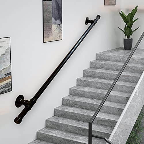Pasamanos para Escaleras Exterior Interior, Escalera de barandilla Banister Stails Kit de Soporte de riel, 1m 1.2m 1.5m 1.8m 2m 2.5m 3m 3.6m |Raíces de la barandilla de la Escalera Seguridad
