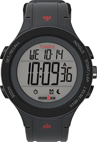 Timex Ironman Men's 42mm Digital Gray Silicone Strap Watch TW5M48900
